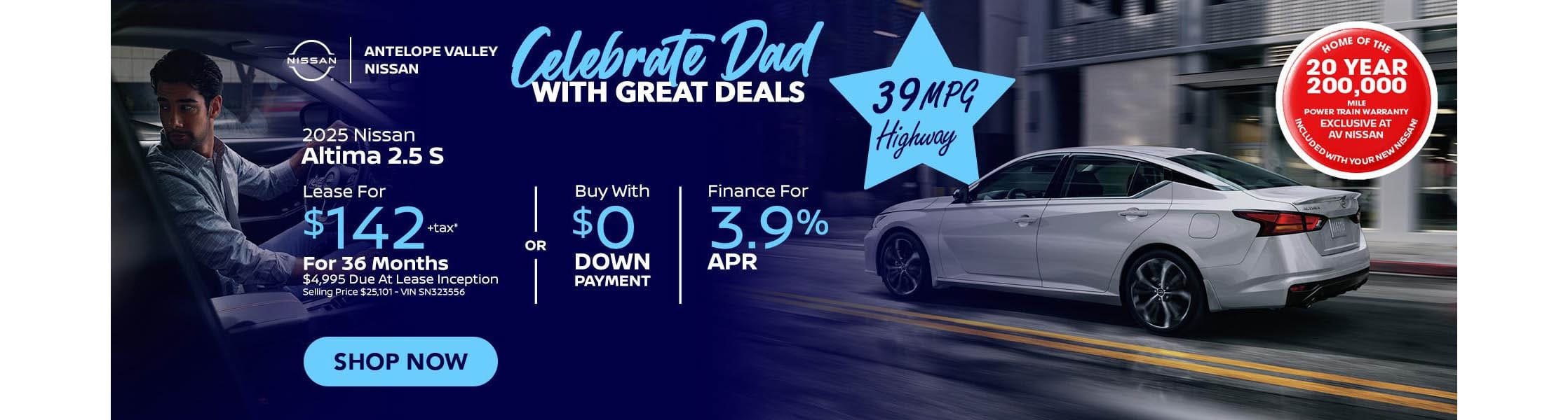 2025 Nissan Altima Lease for $142 +tax For 36 Months